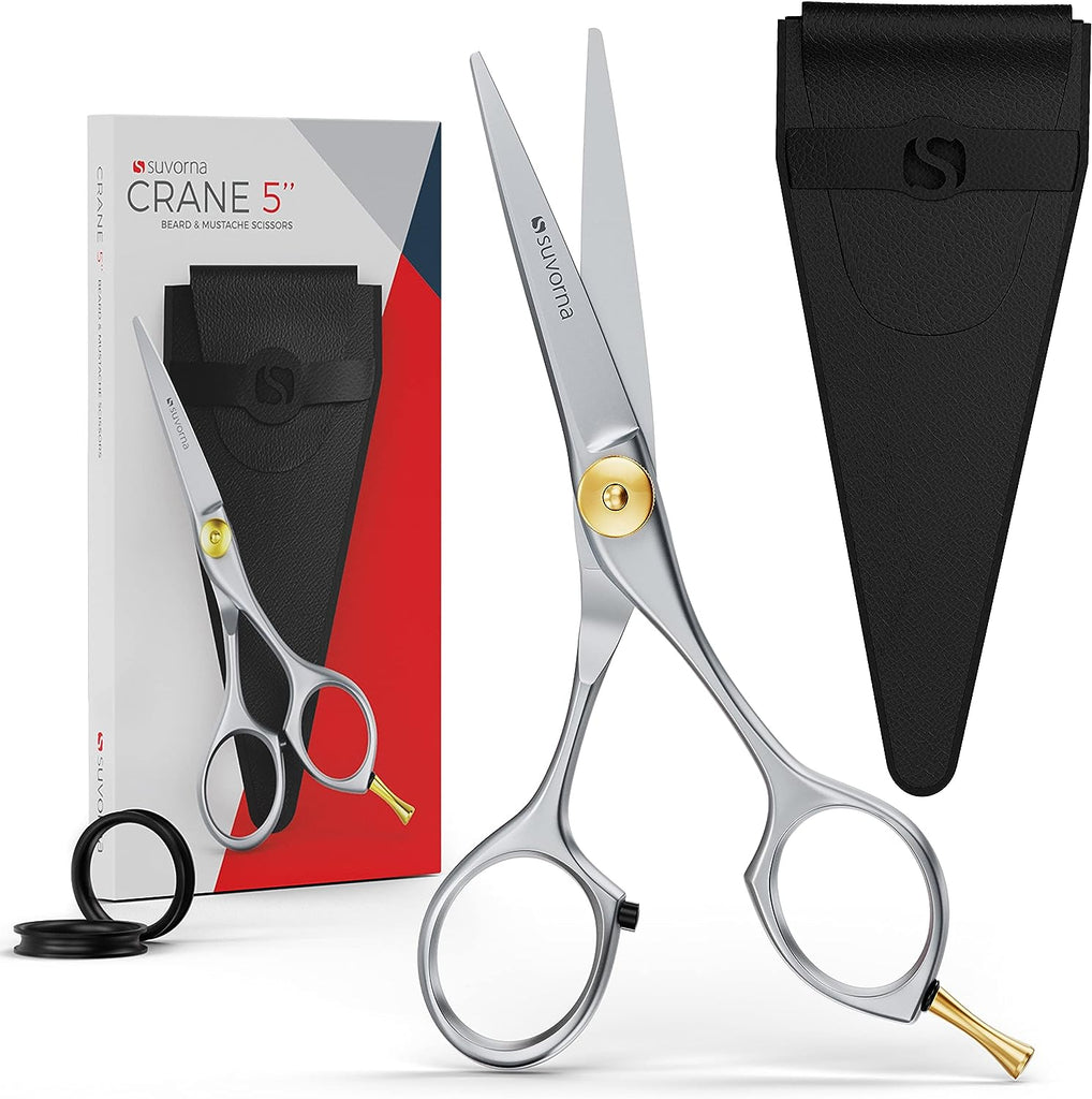 Suvorna Crane 5 Mustache And Beard Scissors