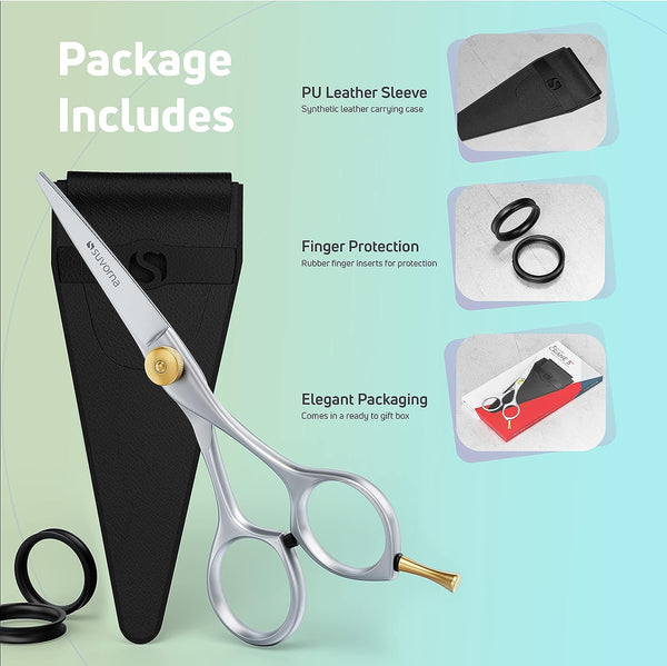 Suvorna Crane 5" Mustache And Beard Scissors